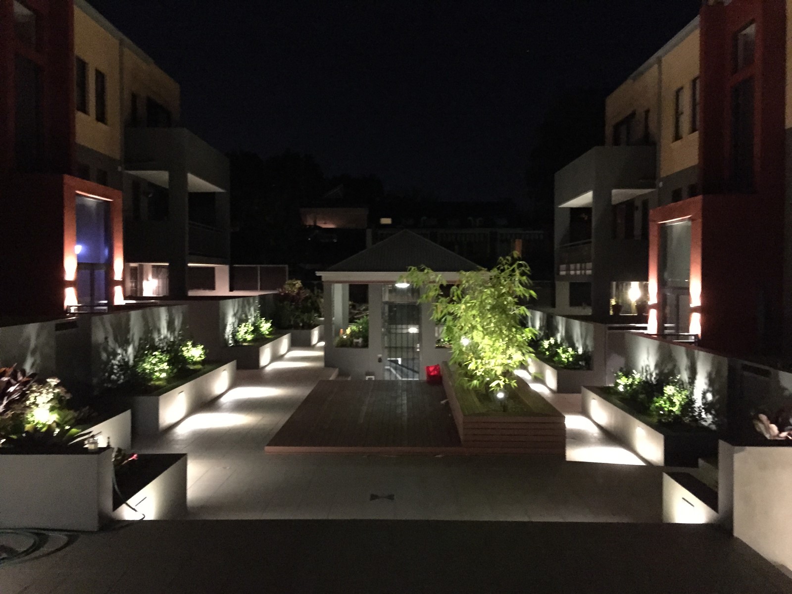 Landscape garden night lighting