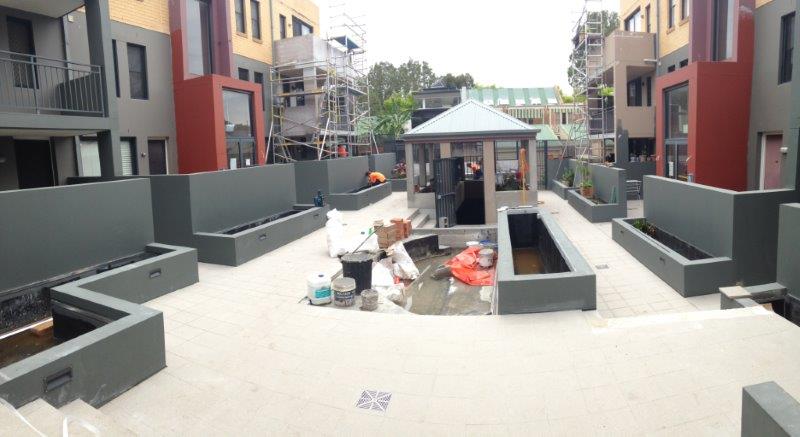 Planter Boxes waiting to be filled with colour