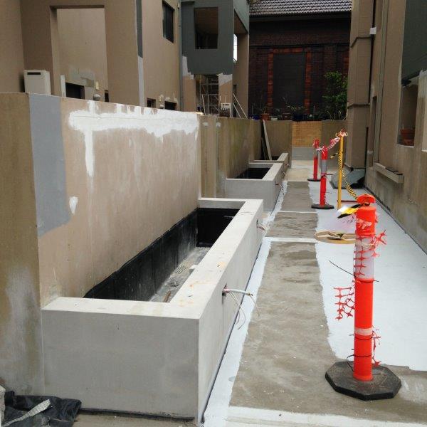 Relining and waterproofing the planting boxes for good drainage