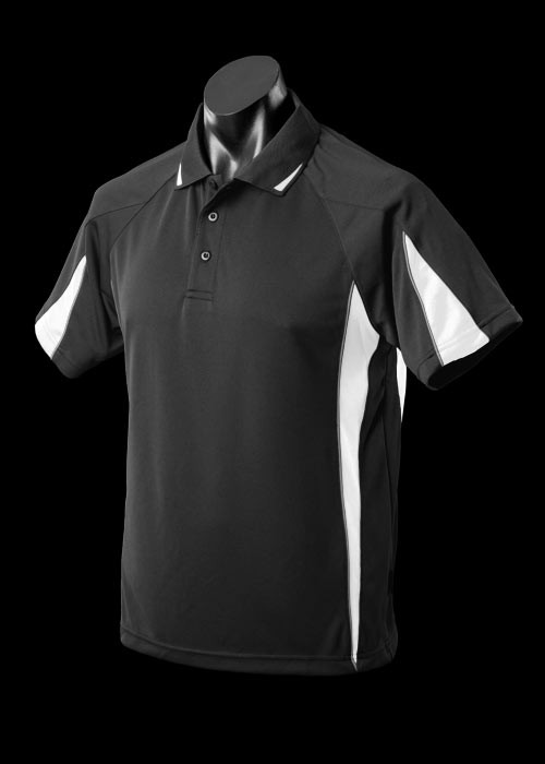 black white polo shirt