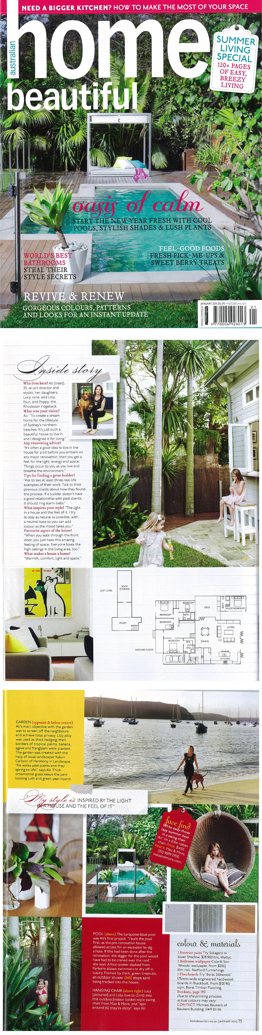 Click here to read our article in Home Beautiful Magazine [ 1.5mb JPEG 