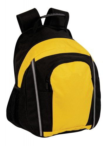 yellow black backpack