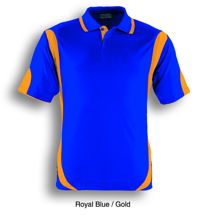royal blue and orange polo shirt
