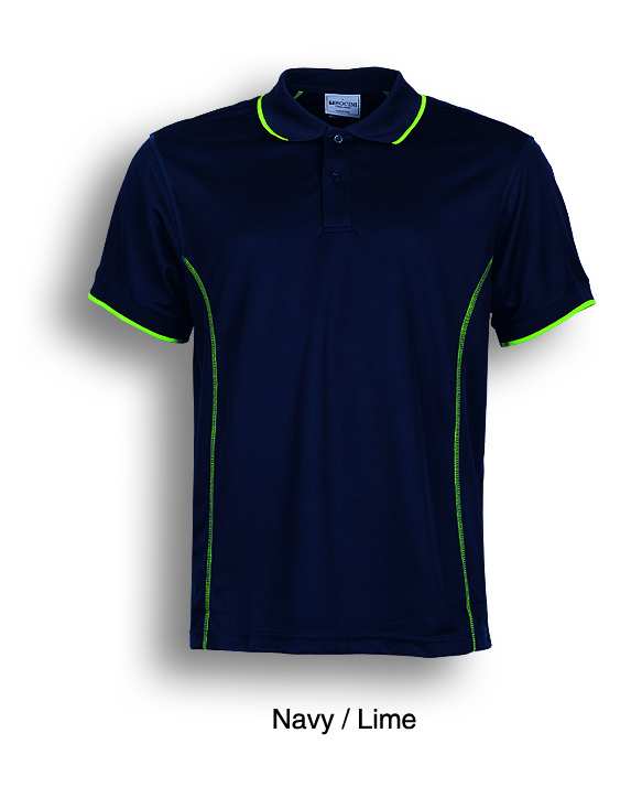 Navy LIME, Polo Shirt, UPF: excellent protection, 160gsm, 100% breezeway polyester fabric,  Breathable, Draws Sweat from Body, Quick Dry