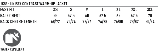 adult size chart