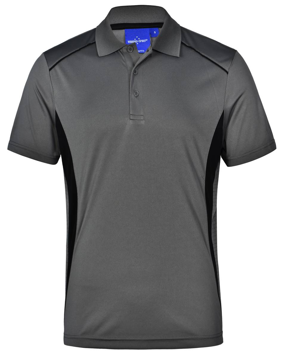 PS79 Pursuit Polo shirt, ASh / Black 