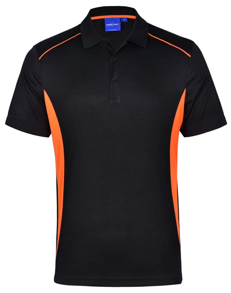 Black / Orange PS79 Pursuit Polo Shirt
