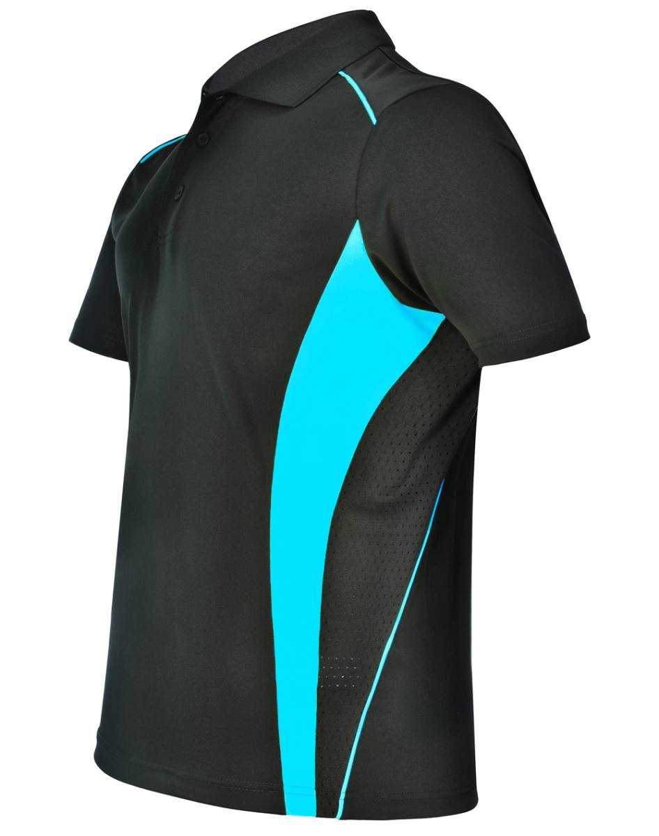 Charcoal / Aqua Side view