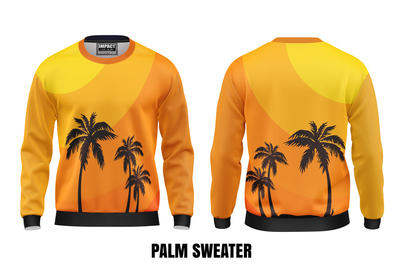 Palm Trees custom made sublimated Pullover Sweater