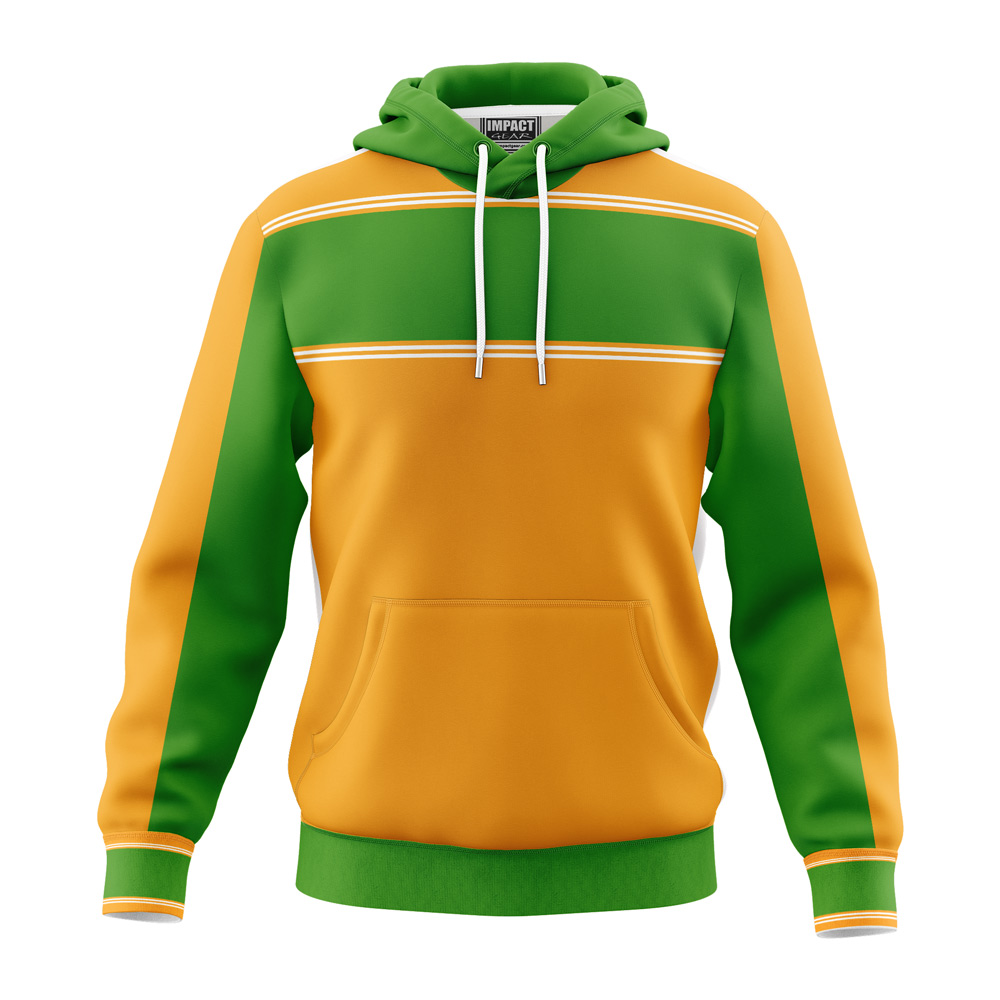 Green & Gold Pullover Sublimated Hoodie