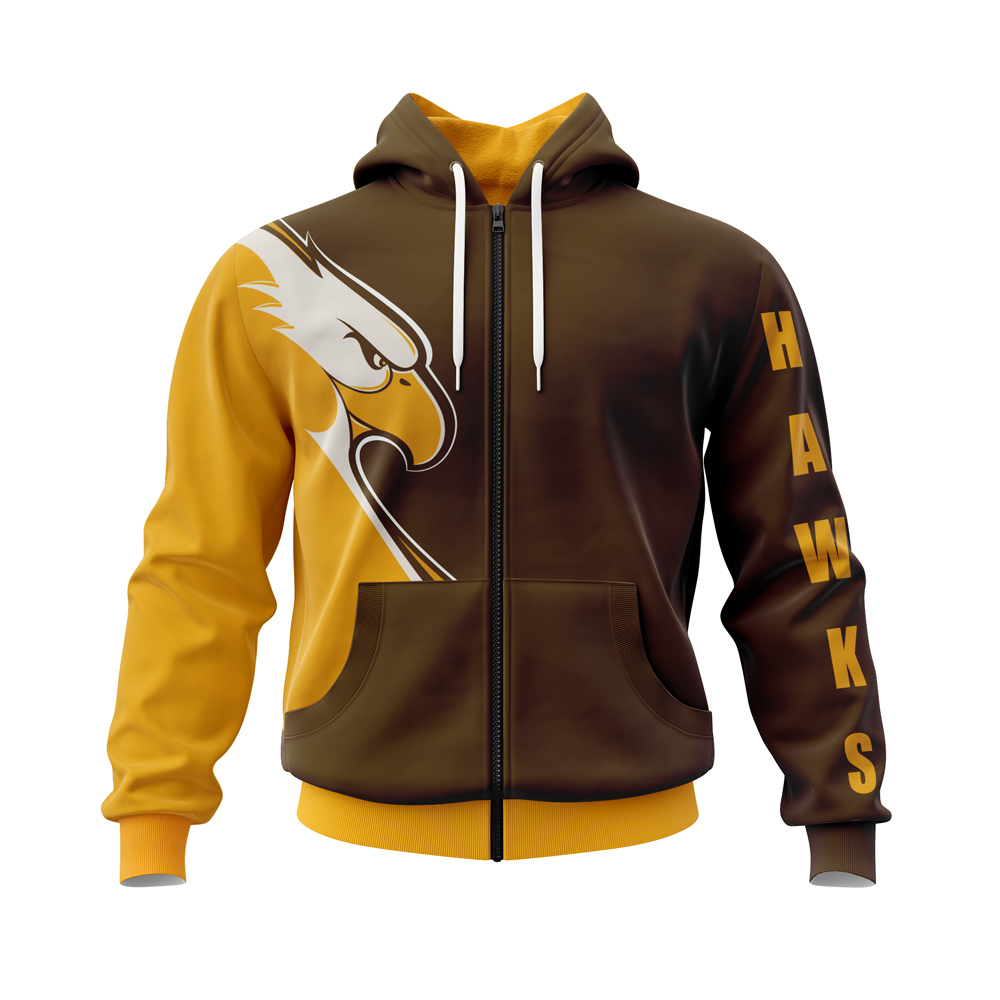 Hawks Full zip Hoodie, sublimated , custom made