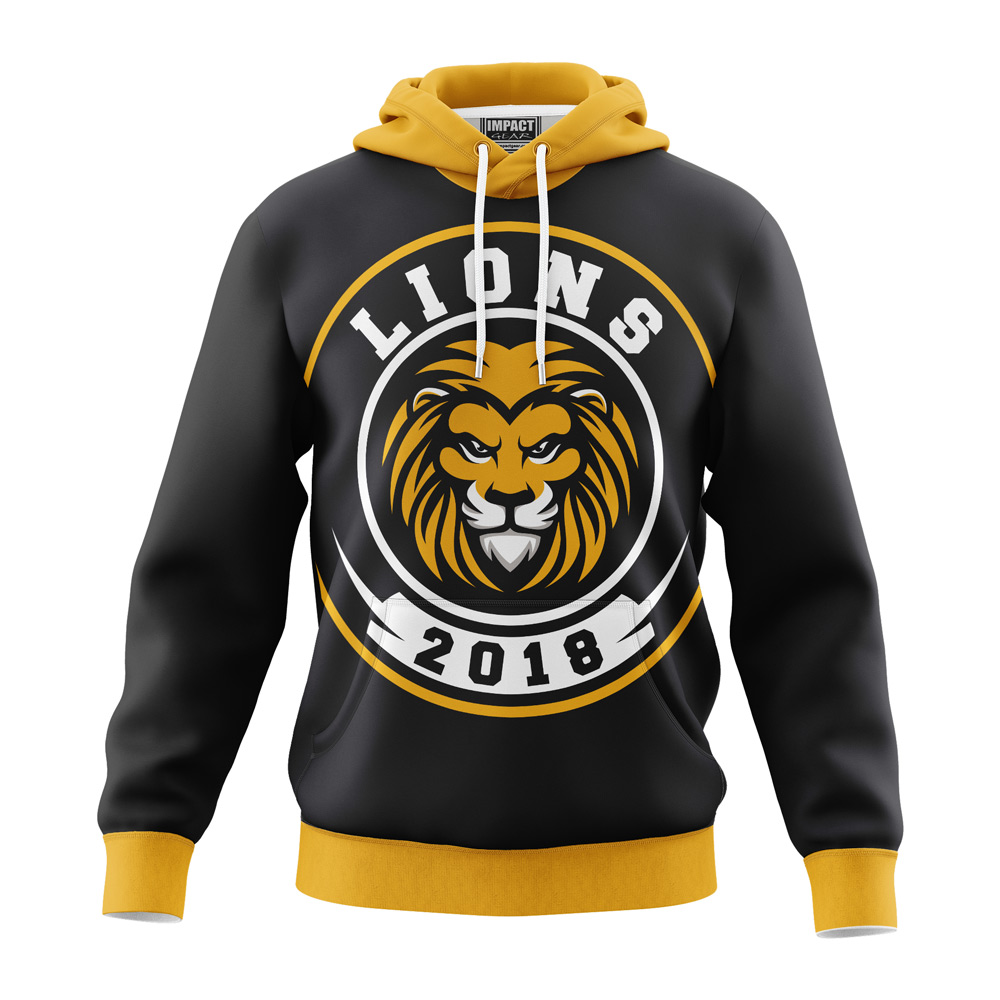 Lions design Sublimated Pullover Hoodie, Sweat Fleecey