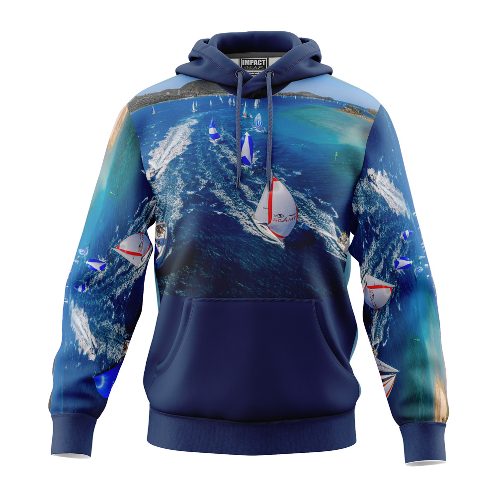 Sailing Fully Sublimated Pullover Hoodie, Design your own