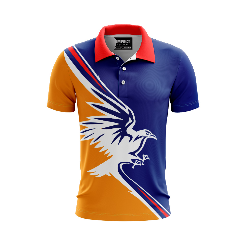 Crows Sublimated Polo shirt, allover print , custom made