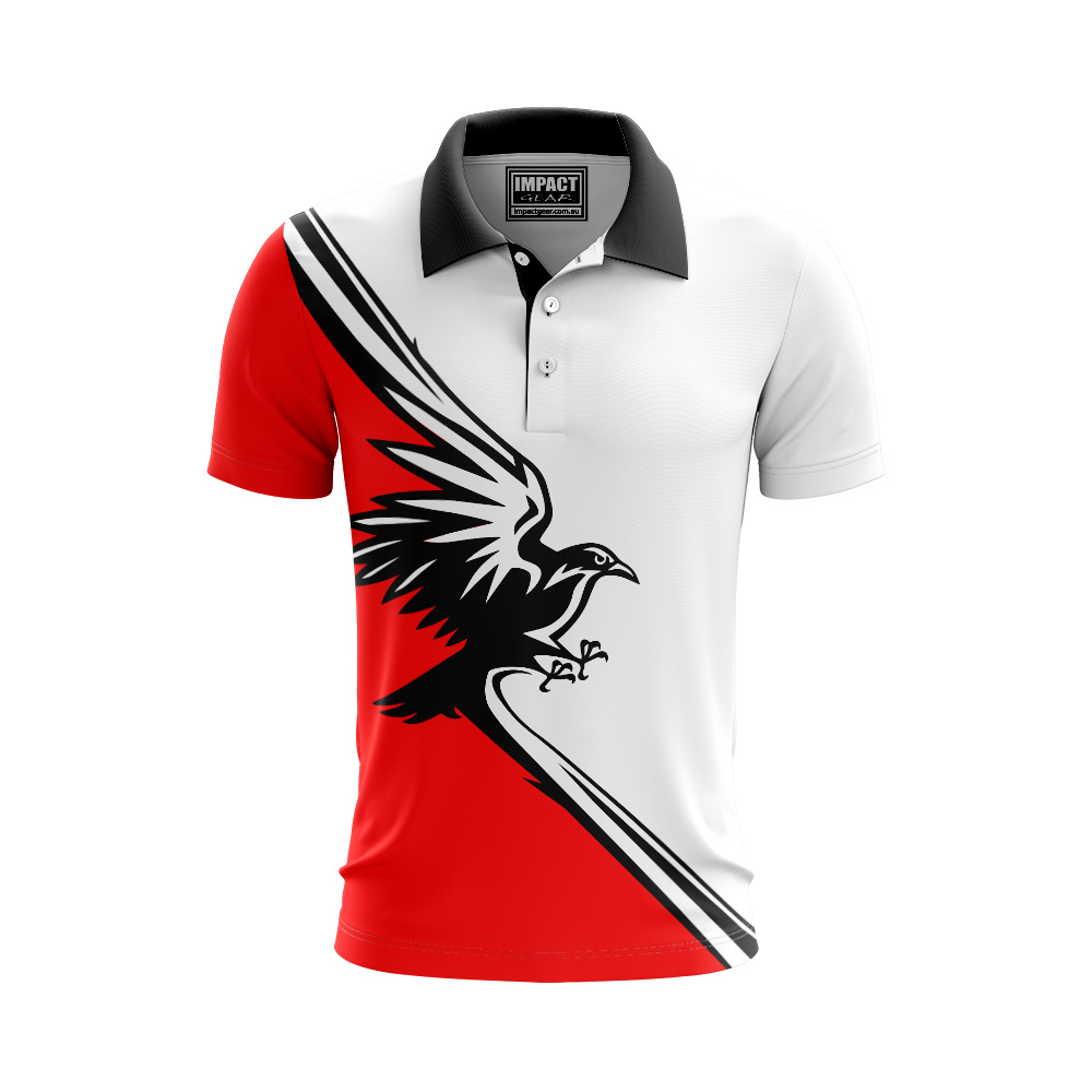 Crows Sports Club Sublimated Polo shirt.