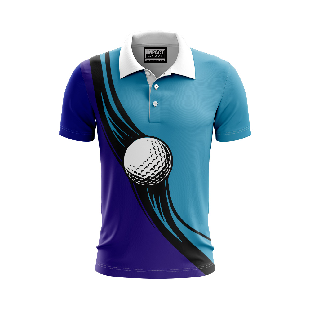 Fully Dye Sublimated Polo shirt, Golf Design, Custom made