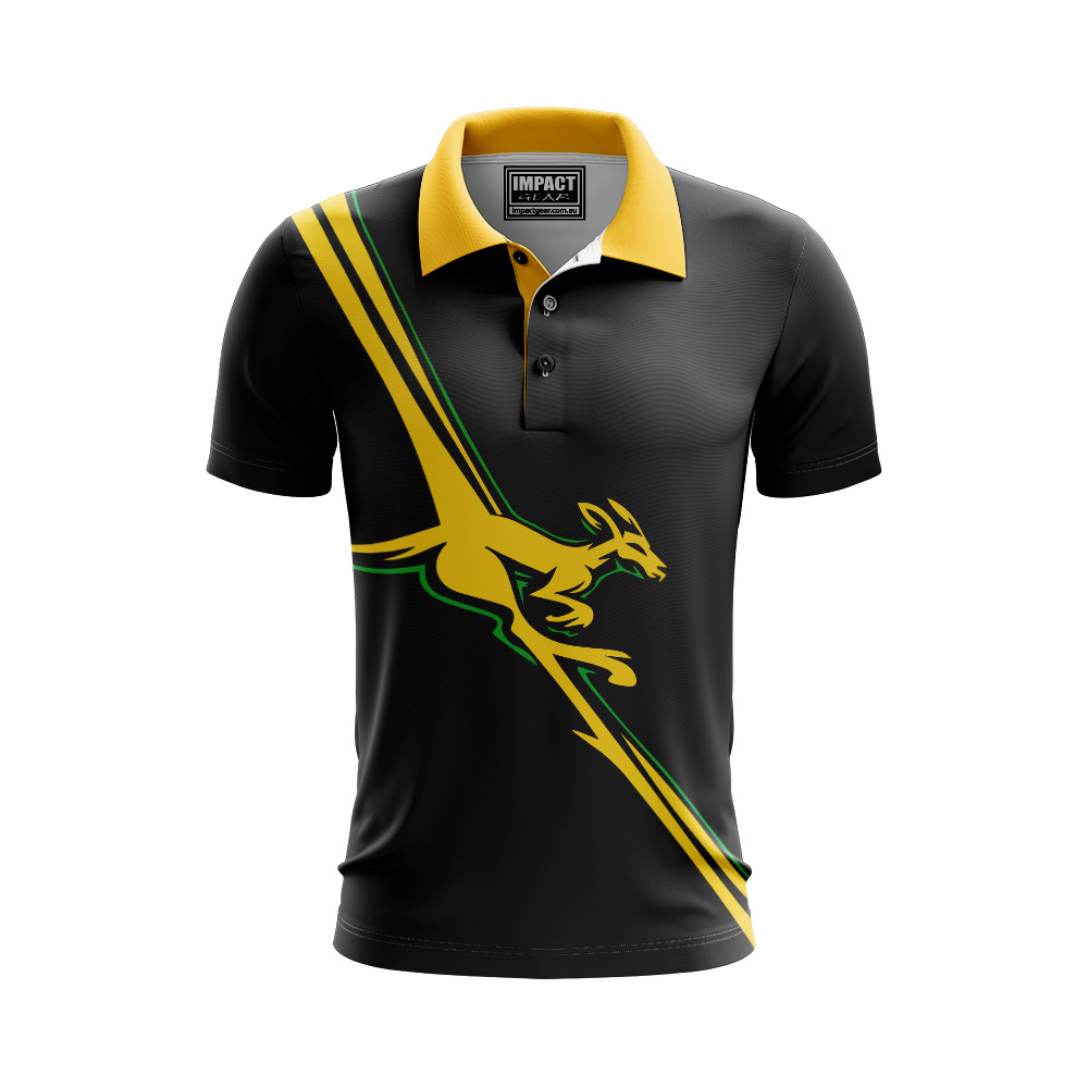 SUBLIMATED Polo Shirt , Kangaroo custom made,  DYO, Best design 100’s of styles