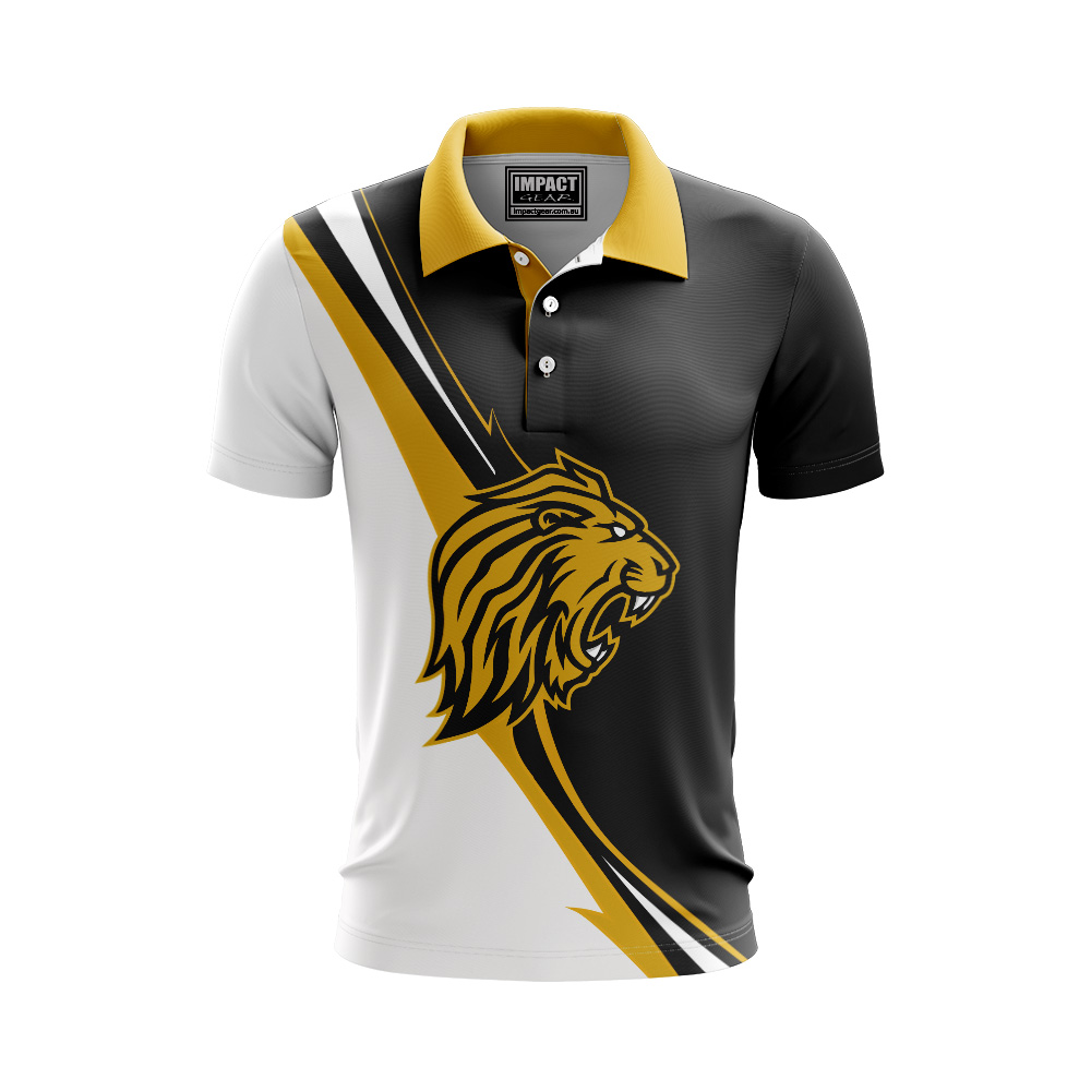 Dye Sublimation Polo Shirt, Lions Design, Custom made, Australia
