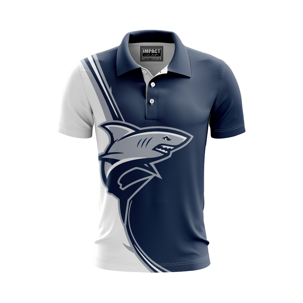 Sharks Sports Club design Sublimated SHIRT, Add your logos