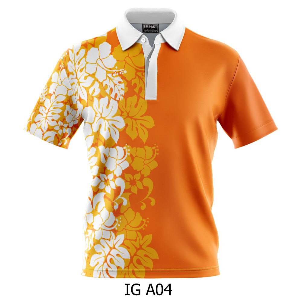 Hawaiian Design Custom made Polo shirt