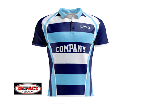 3D 07 Rugby Polo shirt, Dye Sublimated, Cool dry Custom made