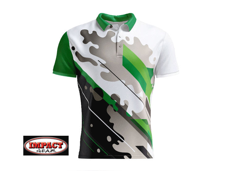3D IG027 Dye Sublimated Polo Shirt  ,Green  Custom design,Cool, Quick Dry And Lightweight. .Custom made 100% Cool Dry Polyester Micro Mesh Fabric breathable.  
