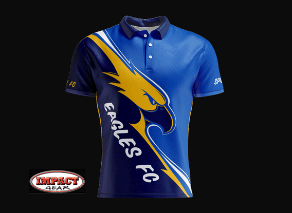 Eagles Design Custom made Polo Shirt Fully Dye Sublimated. Australia