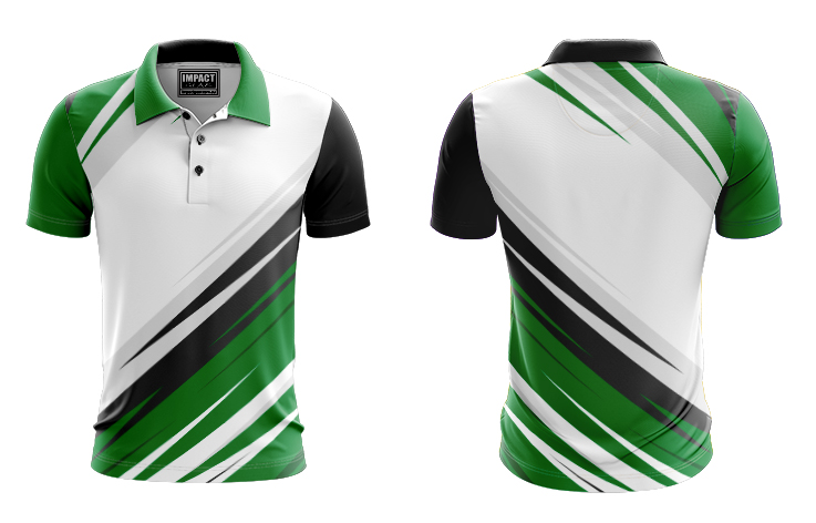 sUBLIMATED shirt Custom made Green Black White