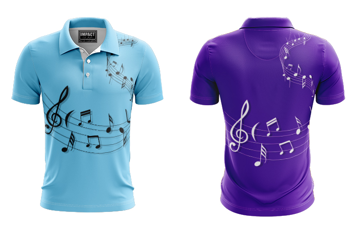 Impact gear, Sublimated Polo shirts. Australia, Design your own, Custom made