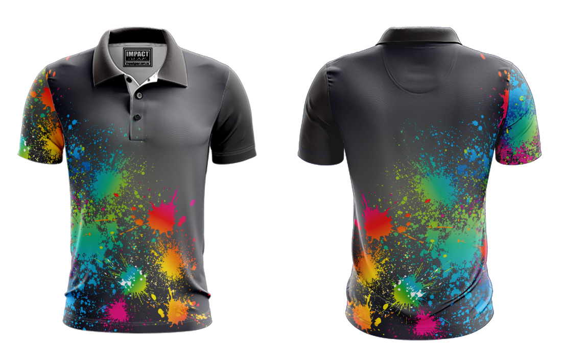 Paint Splash FP 153A Sublimated shirt design custom made , add your logo