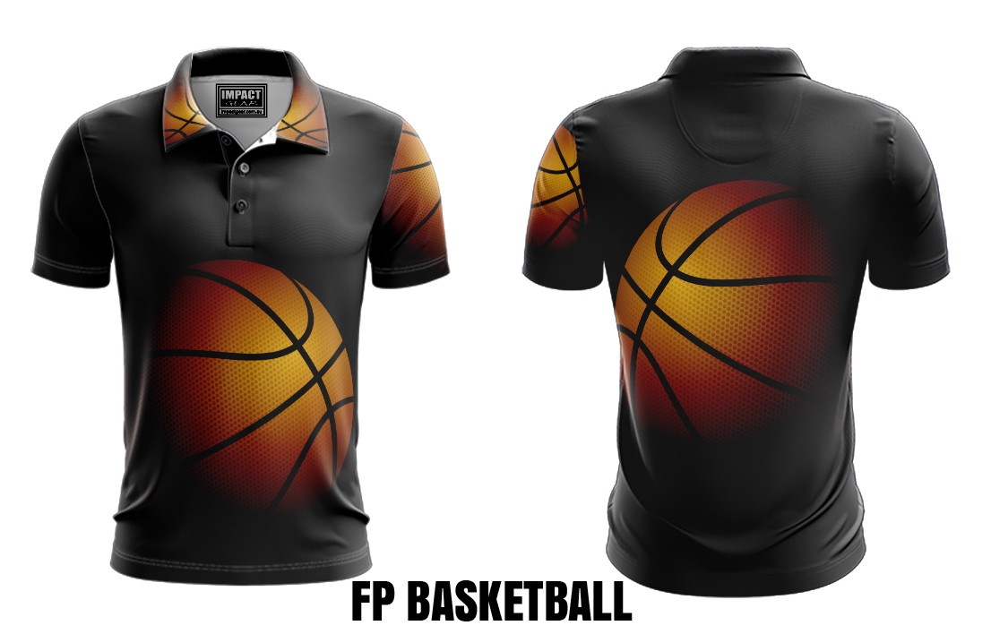 Basketball design Fully Sublimated Polo shirt