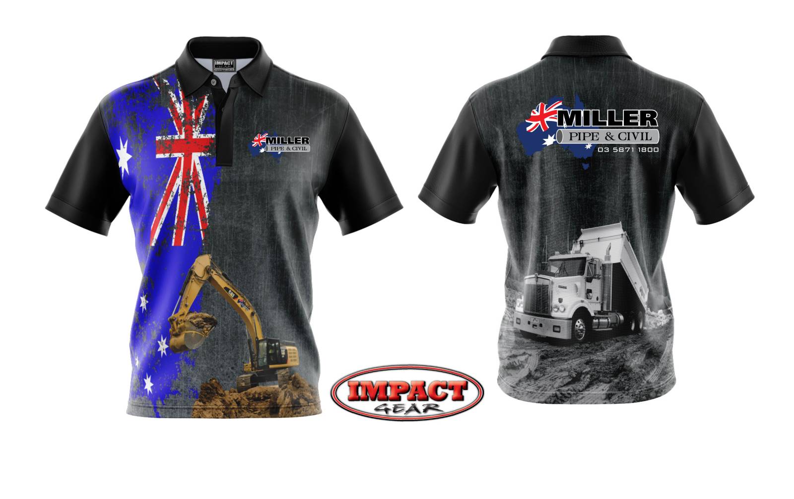 Custom design Sublimated Polo shirt