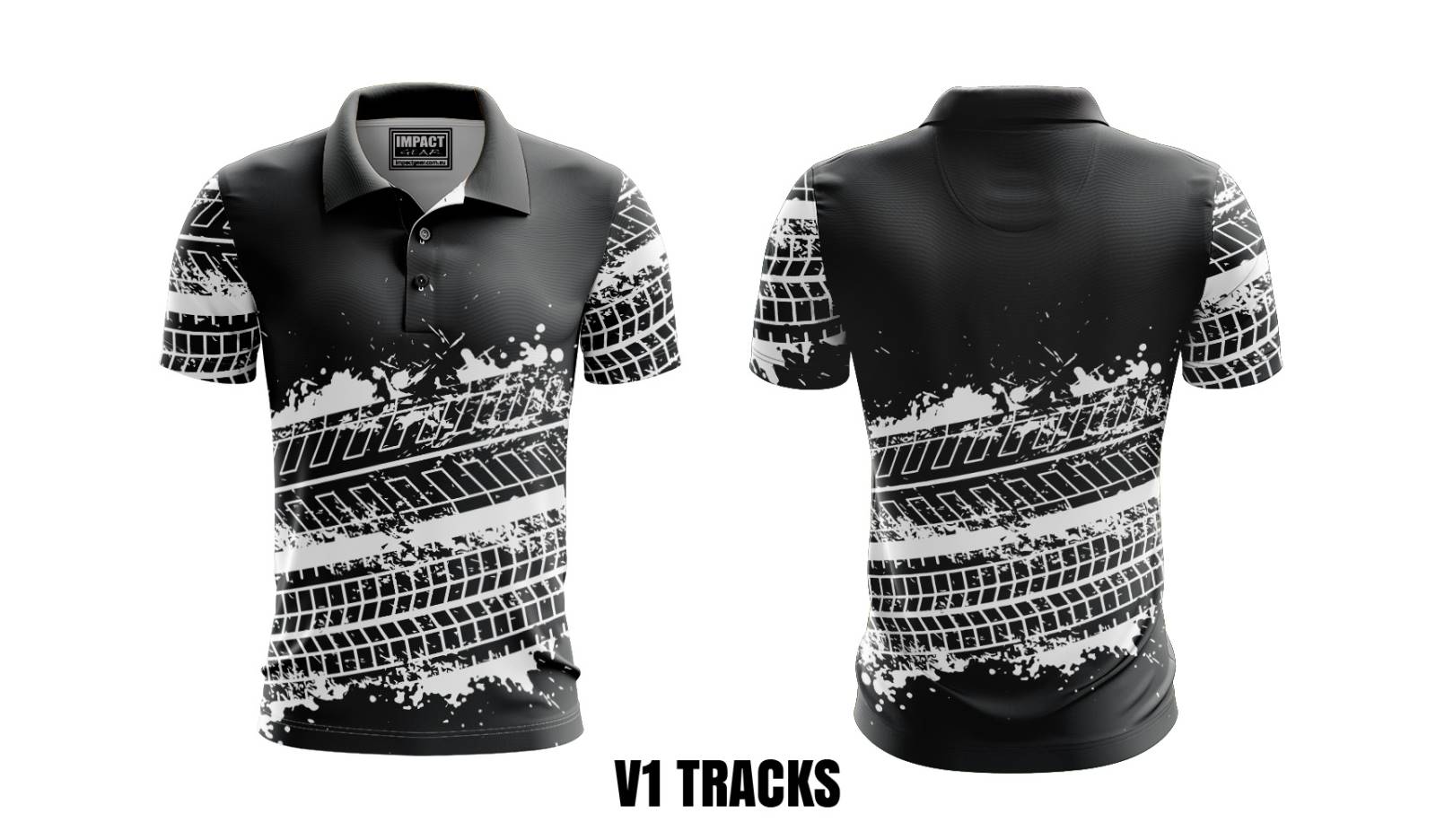 Tracks design Sublimated Polo shirt