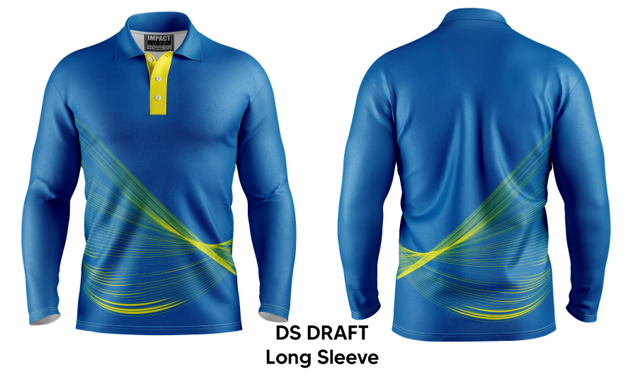 Draft Design Sublimated Long Sleeve Polo