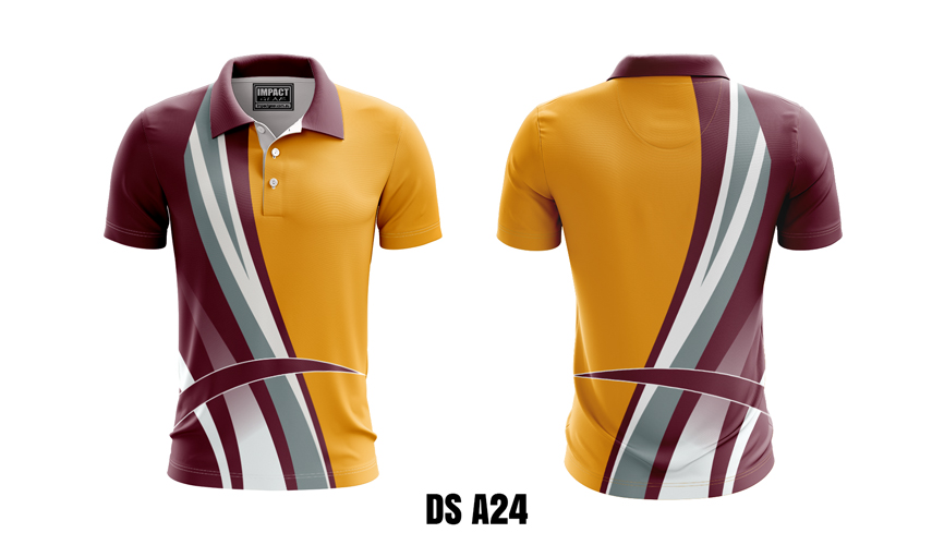 DS A24 Custom made fully Dye Sublimated Polo shirts