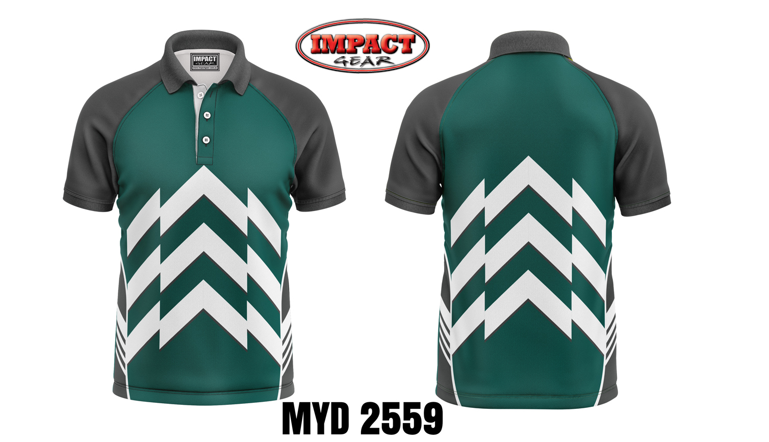 Teal Grey White Custom made, Sublimated Polo shirt, Australia