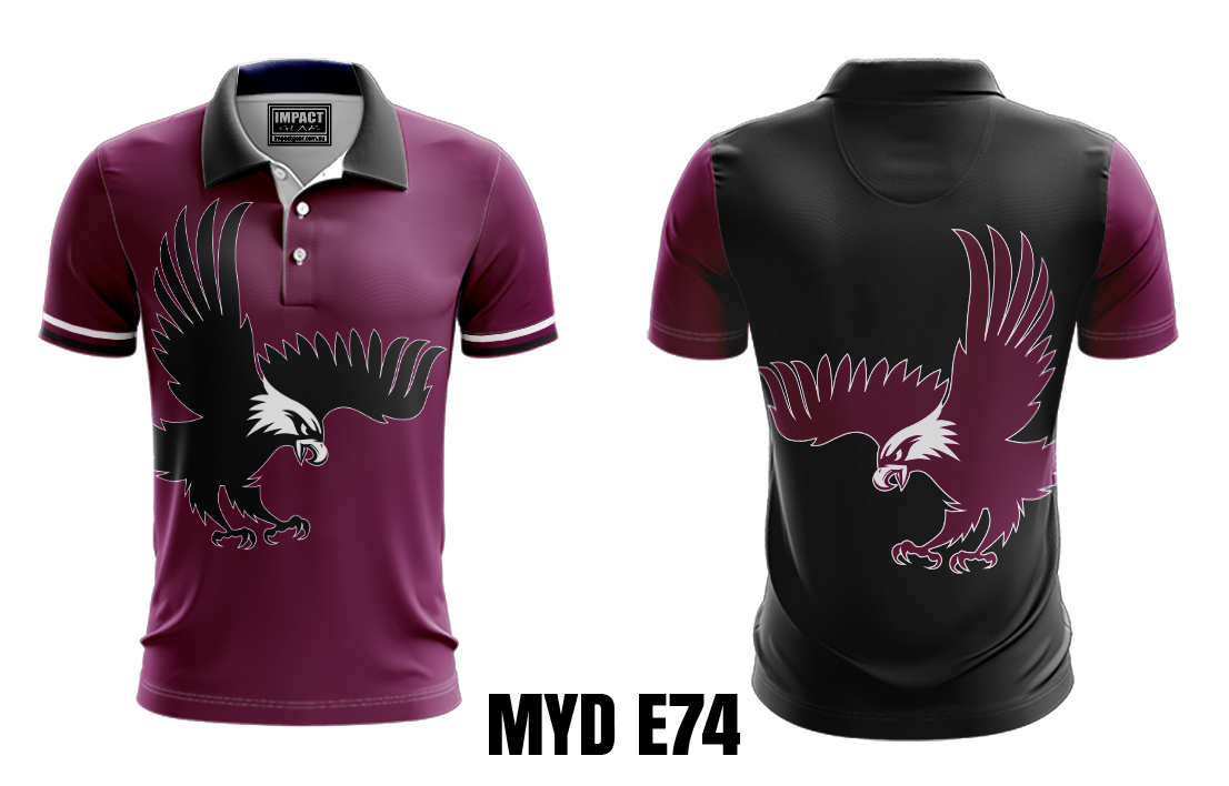 MYD E74 Sublimated Polo shirt Eagles, Hawks 