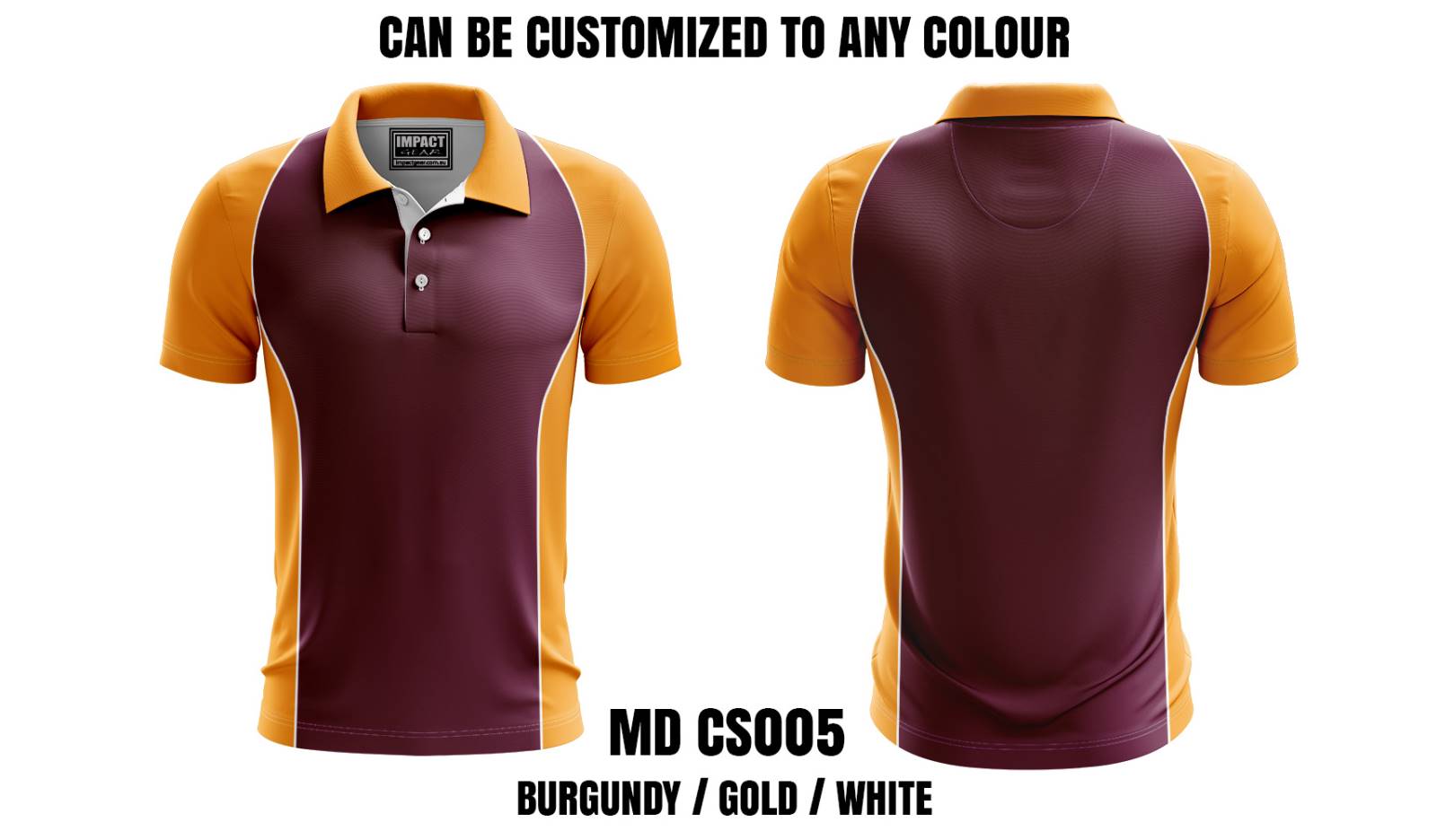 Burgundy/Gold/White