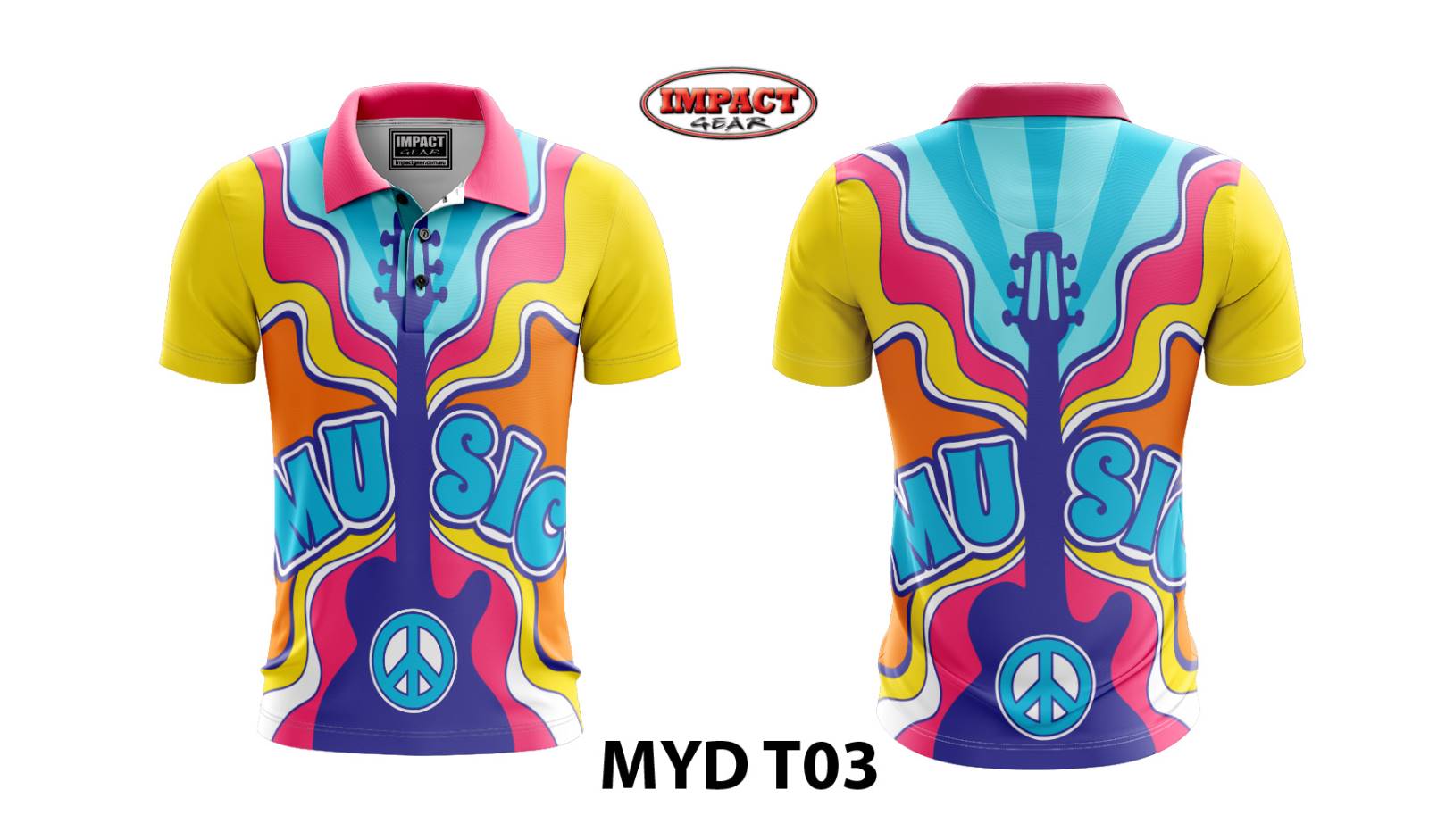 MYD T03 MUSIC FUNCK RETRO Style Polo shirt