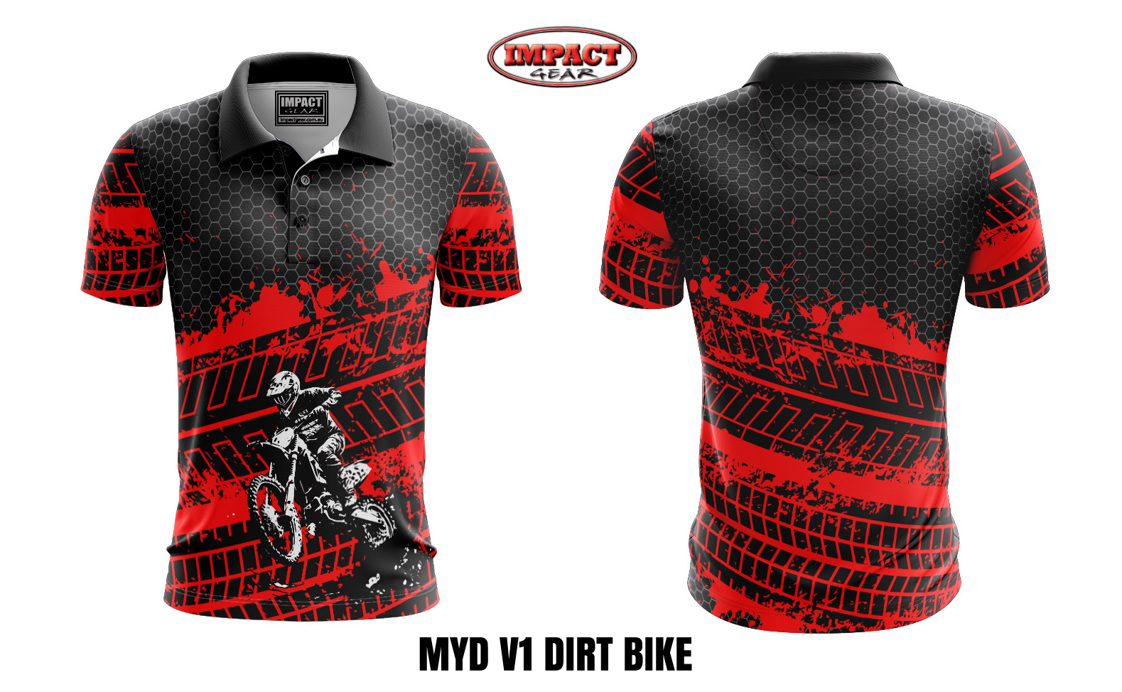 MYD V1 DIRT BIKE DESIGN custom made Sublimated , Impact gear