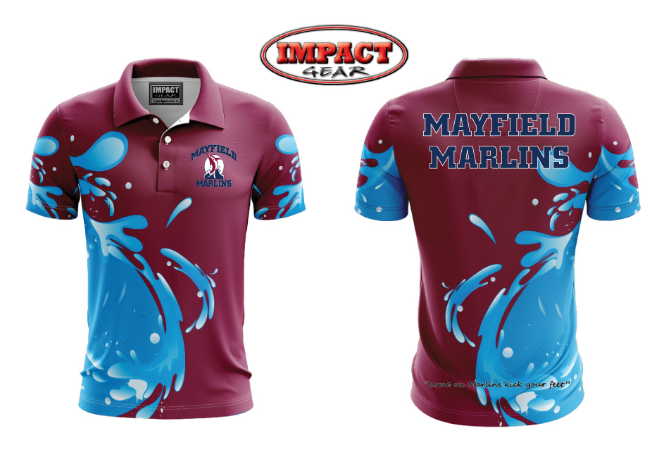 Custom made Fully Dye Sublimated Polo shirt, Impact gear