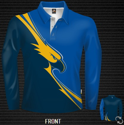 Eagle LS Dye Sublimated Long Sleeve Polo shirts