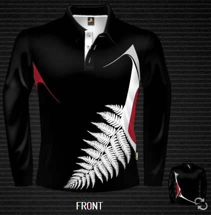 Kiwi LS Dye Sublimated Long Sleeve Polo shirts