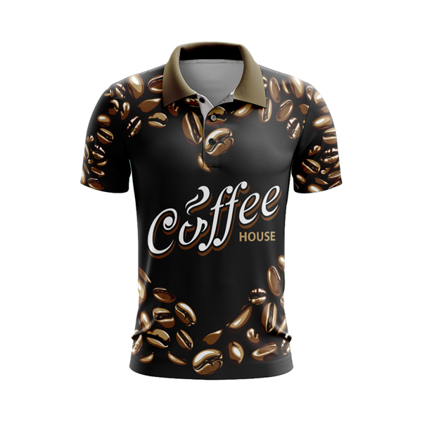 sublimated polo shirt cffee house design