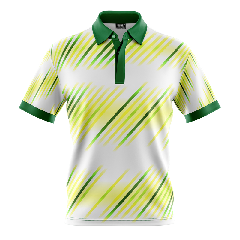 Fully Dye Sublimated Polo Shirt, Great design, White , Green , Yellow, Custom made