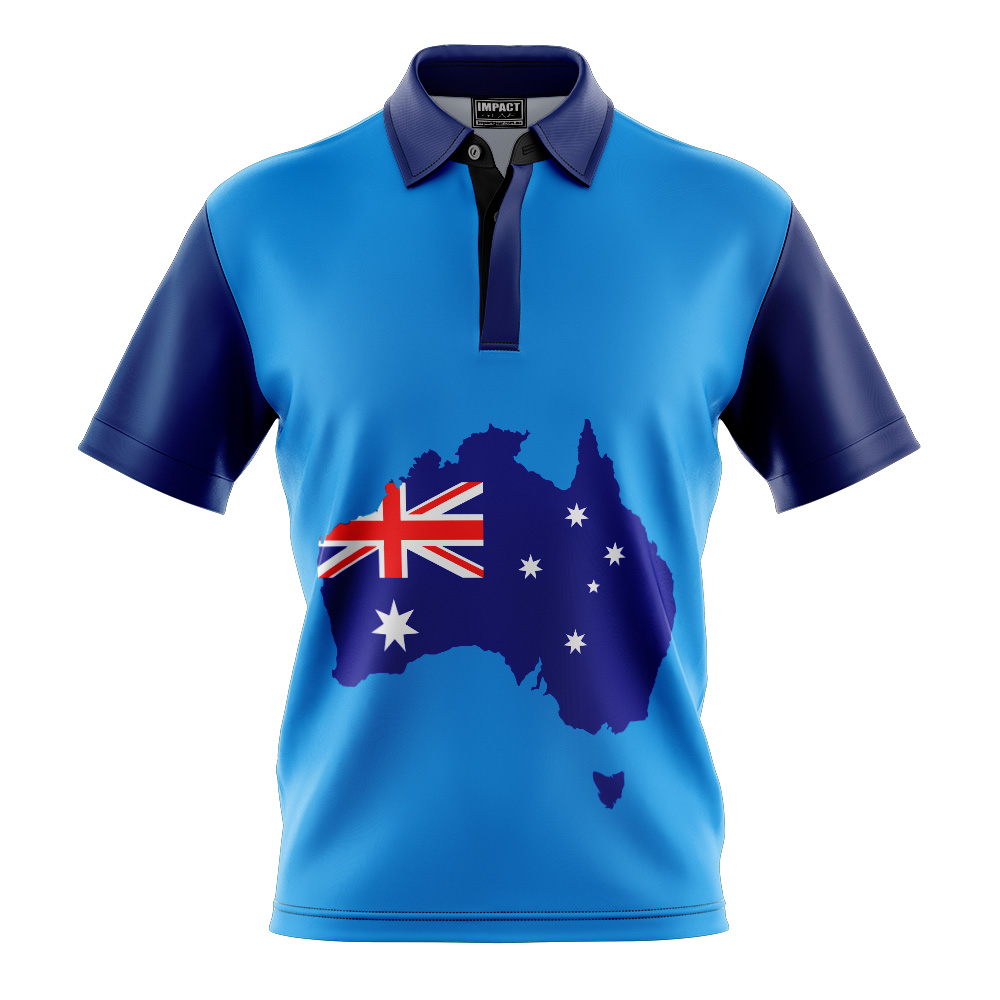 Sublimated Custom made Aussie Map