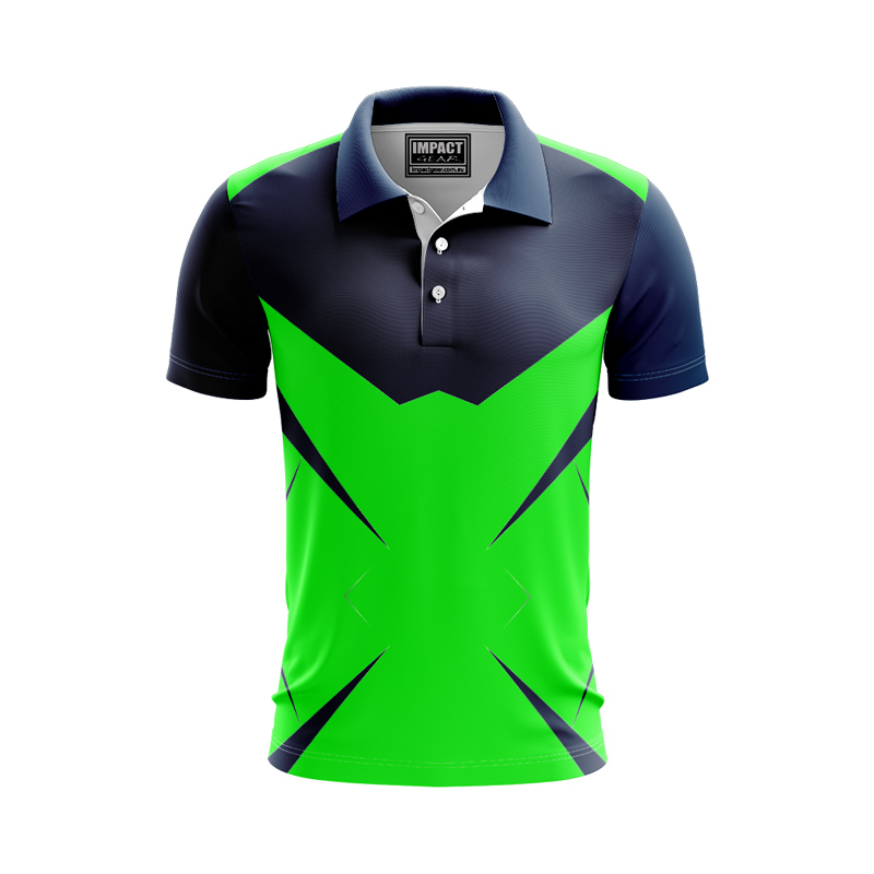 Sublimated Polo shirt, Navy, Lime, White, Custom made, Quickdry