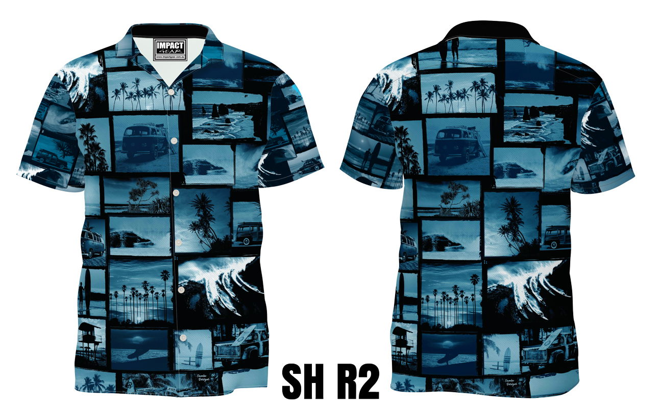 SH R2 Blue Vintage Surf Shirt