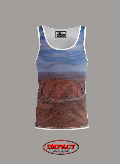 3DS Outback Australia Sublimated Tank Top Singlet ,