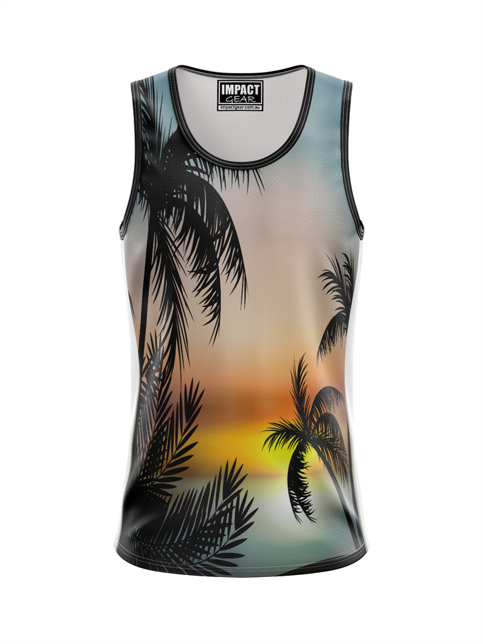 Sublimated Singlet Sunset tROPICAL